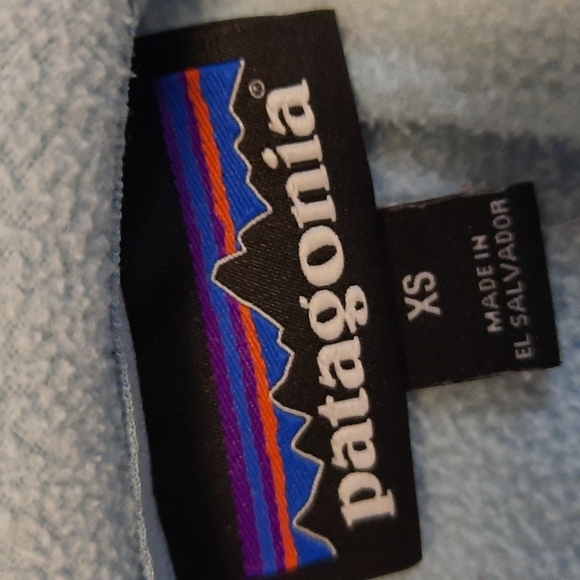 Patagonia light blue extra small lightweight fleece quarter zip pullover - Picture 6 of 10